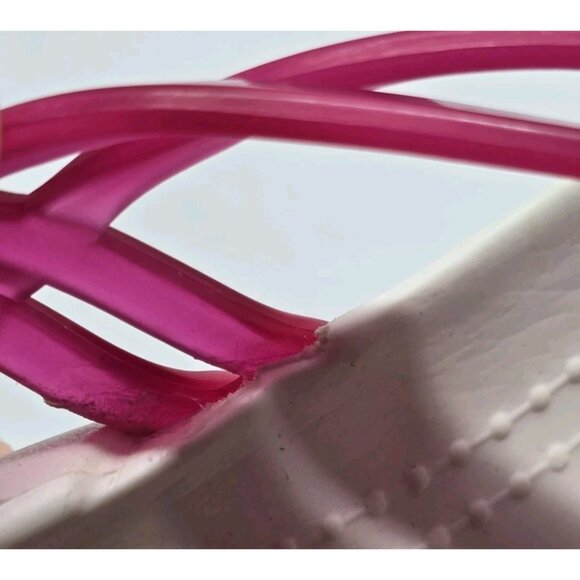 Crocs Isabella White And Pink T-Strap Iconic Comfort Sandal Size 6 Women's - Picture 15 of 16
